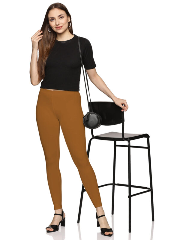 Stone Rust spandex ankle length legging - Image 2
