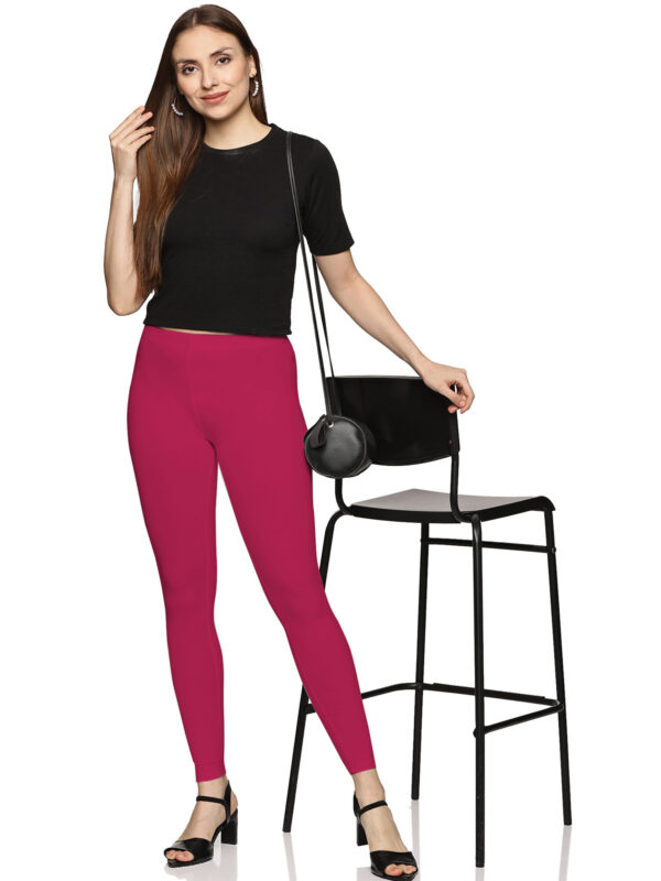 Rani solid cotton hosiery churidar legging - Image 2