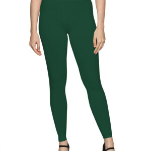 Bottle Green spandex ankle length legging
