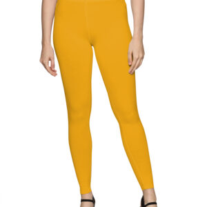 Yellow cotton Hosiery ankle length legging