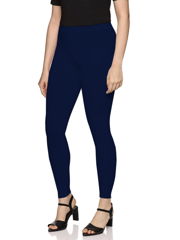 D Navy cotton Hosiery Ankle Length legging - Image 4