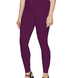 Wine pure spandex ankle length legging