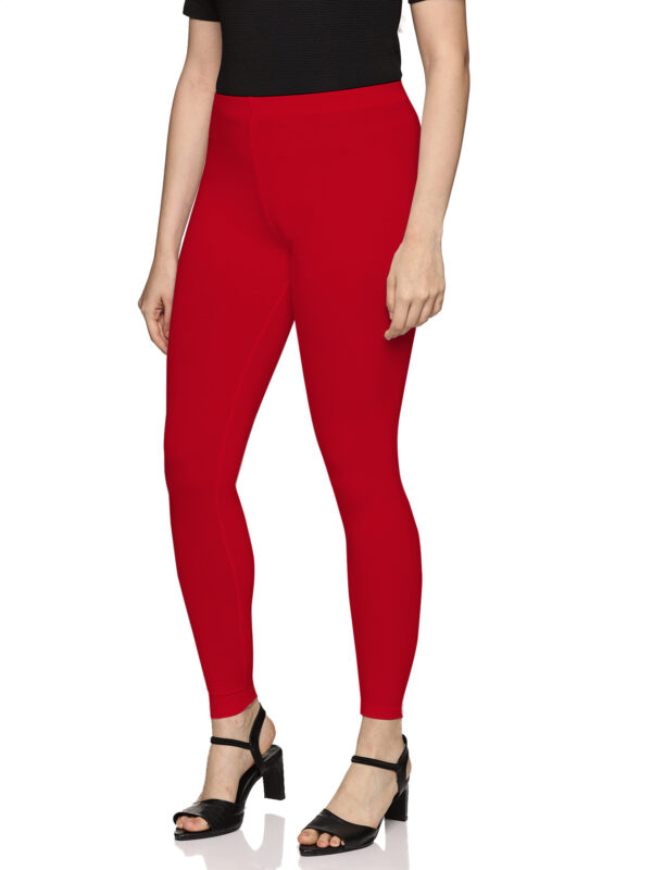 Ferrari Red spandex ankle length legging - Image 5