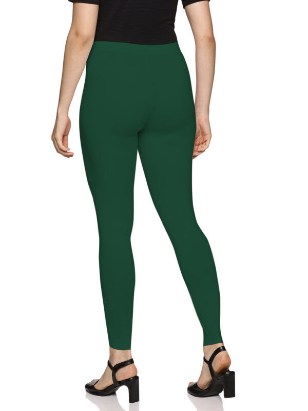 Bottle Green spandex ankle length legging - Image 5