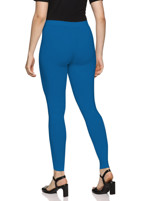 T blue cotton Hosiery ankle length legging