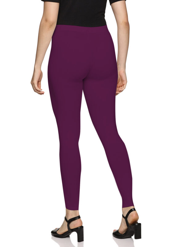 Wine pure spandex ankle length legging - Image 5