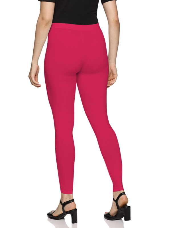 Coral cotton spandex ankle length legging - Image 5