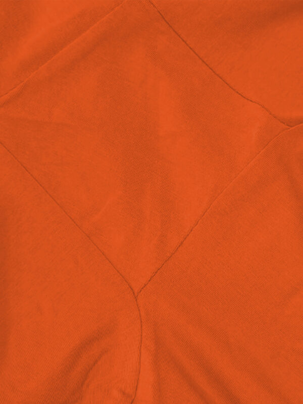 Orange solid pure cotton hosiery ankle length legging - Image 6