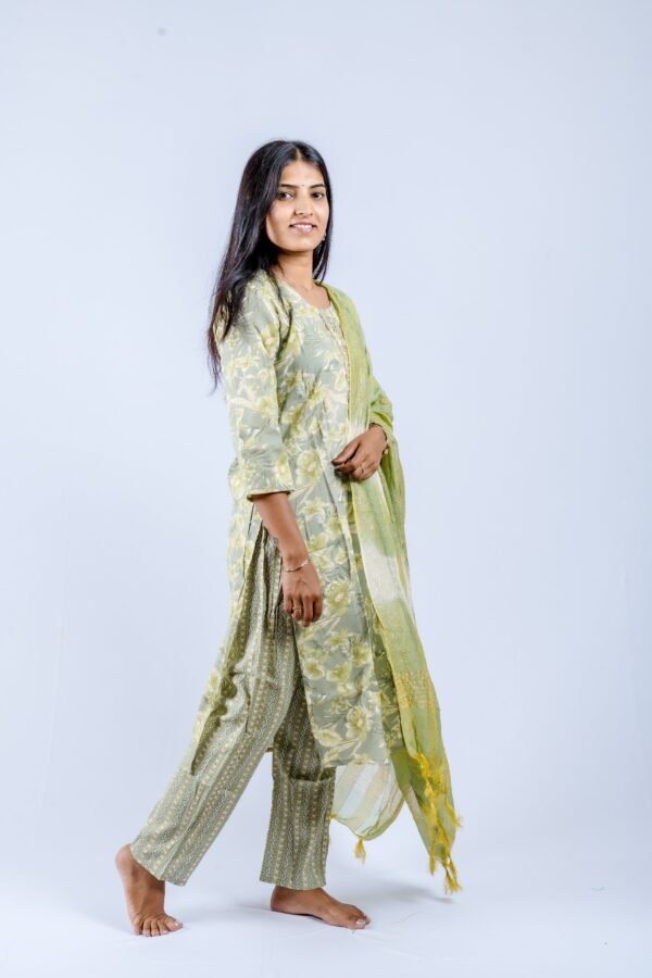 Olive Green with White accents - Image 5