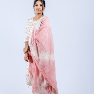 Cream base with multi-colored floral print