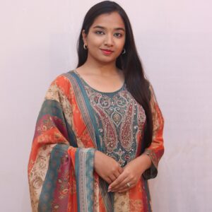 Multi-Color Ethnic Suit Set Step into timeless elegance
